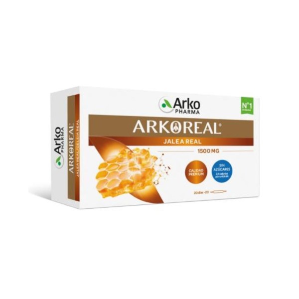 Arkoreal Jalea Real Forte Plus Sin Azúcar | 1500 mg | 20