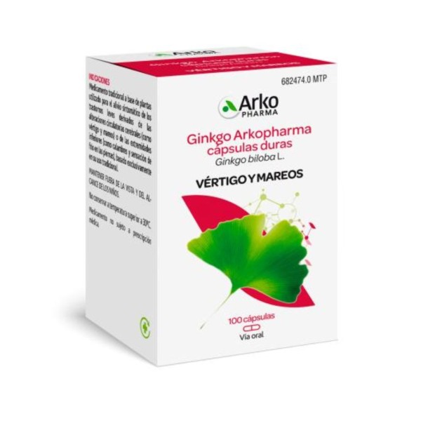 Ginkgo Arkopharma 180 mg 100 Cápsulas