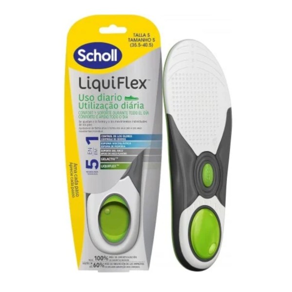 Plantillas Scholl LiquiFlex Diario | Talla S | 2 Unidades