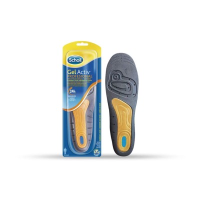 Scholl GelActiv Profesional Hombre | Plantillas Trabajo | 1 Par