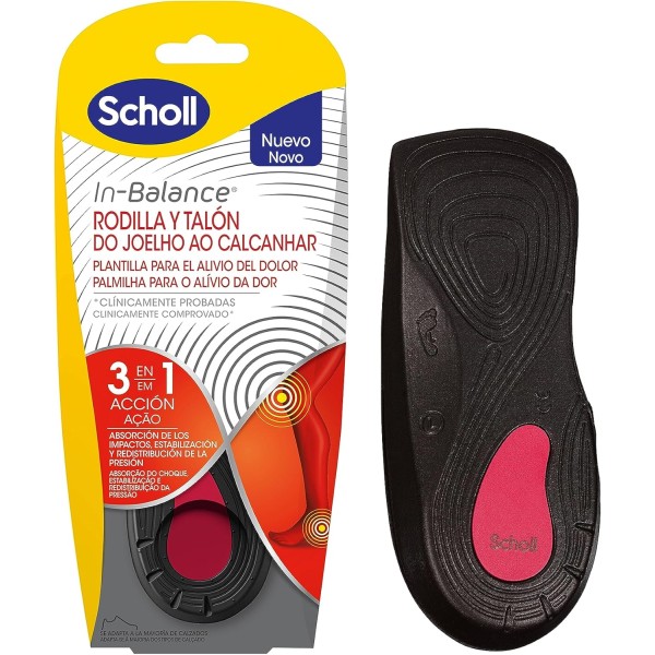 Plantillas Uso Diario Rodilla y Talón Scholl In-Balance 1 Par Talla M