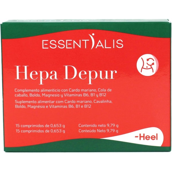 Essentialis Hepa Depur | Detox Hepático Natural | 15 Comprimidos