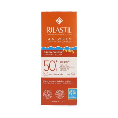 Rilastil Baby Fluido Confort SPF 50+ | Solar Infantil Alta Protección | 50 ml