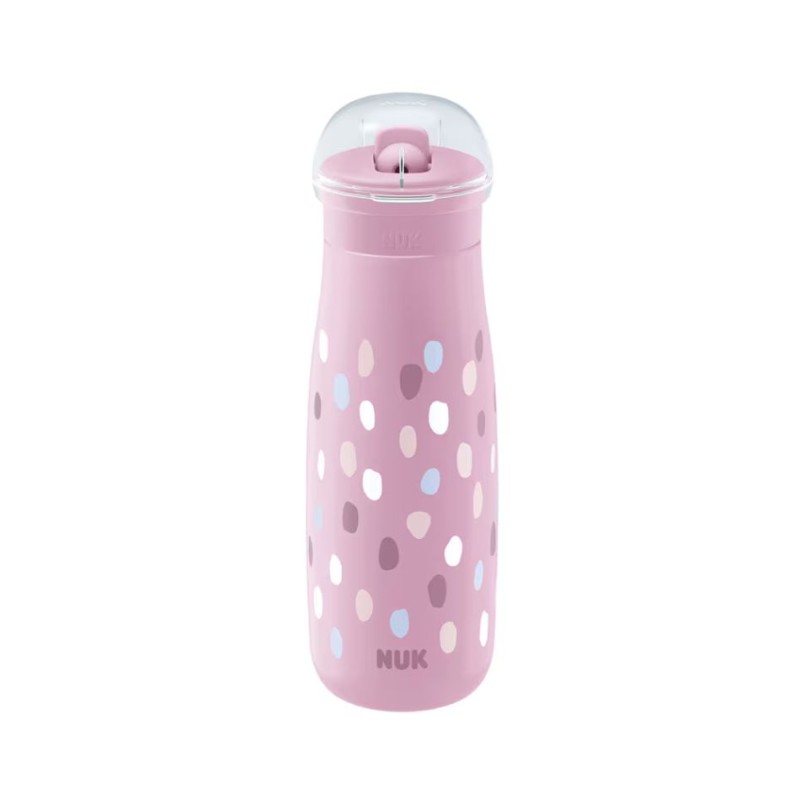 Taza Mini-Me Flip It NUK Lila | Con Pajita Antigoteo +12