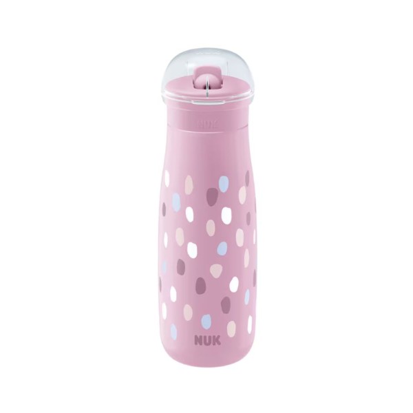 Taza Mini-Me Flip It NUK Lila | Con Pajita Antigoteo +12