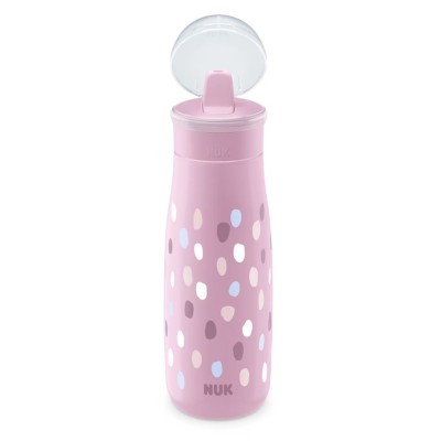 Taza Mini-Me Flip It NUK Lila | Con Pajita Antigoteo +12