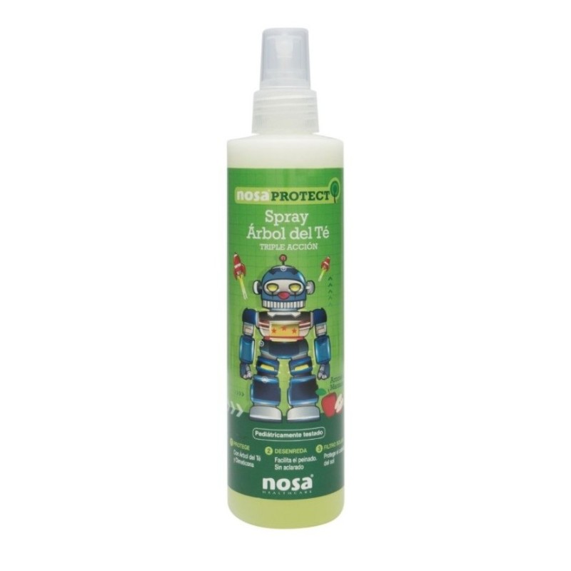 Nosa Spray Desenredante Árbol del Té & Verde 250 ml | Suavidad Capilar