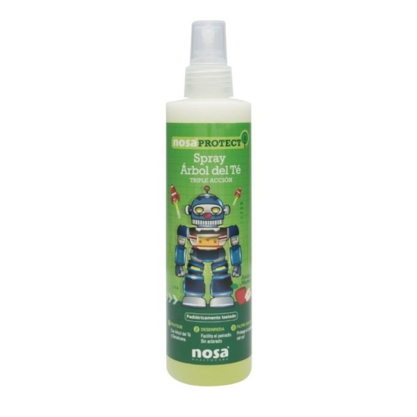 Nosa Spray Desenredante Árbol del Té & Verde 250 ml | Suavidad Capilar
