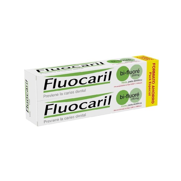 Fluocaril Bi-Fluoré 250 Dentífrico – 2 envases de 125 ml (Duplo)