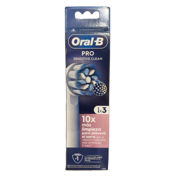 Oral-B Sensitive Clean Recambio 3 unidades | Cepillo