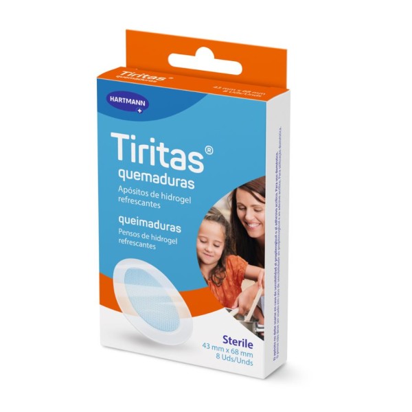 Hartmann Tiritas Quemaduras 8 unidades | Apósitos de