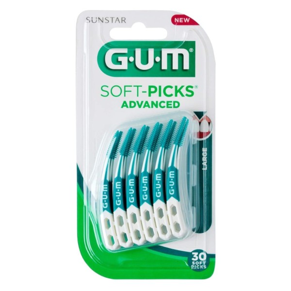 GUM Soft-Picks Advanced Large 651M – 30 palillos interdentales suaves