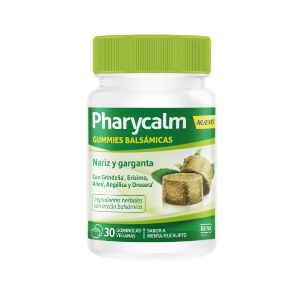 Pharycalm Gummies Balsámicas – 30 unidades sabor menta-eucalipto