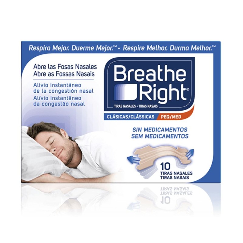 Breathe Right Clásicas 10 u Talla Pequeña/Mediana