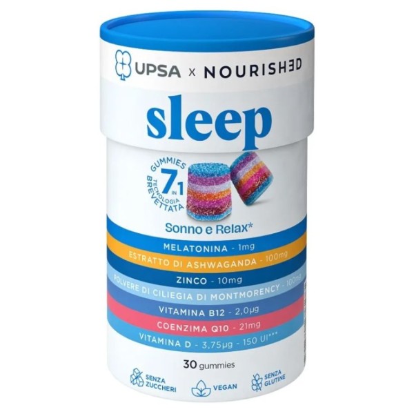 UPSA x Nourished Sleep – 30 gummies | Melatonina,