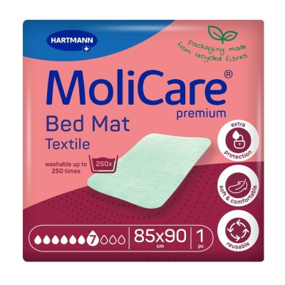 Molicare Bed Mat Textile 90×85 cm | Empapador reutilizable para cama