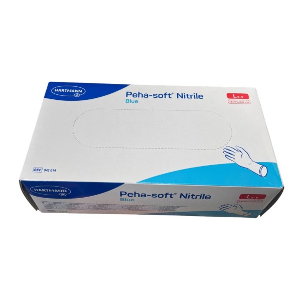 Guantes Nitrilo Hartmann Talla L | Caja 100 Unidades Sin