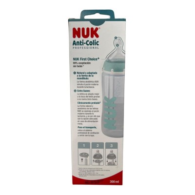 Biberón NUK FC+ 300 ml Silicona Anticolic | 0–6 meses