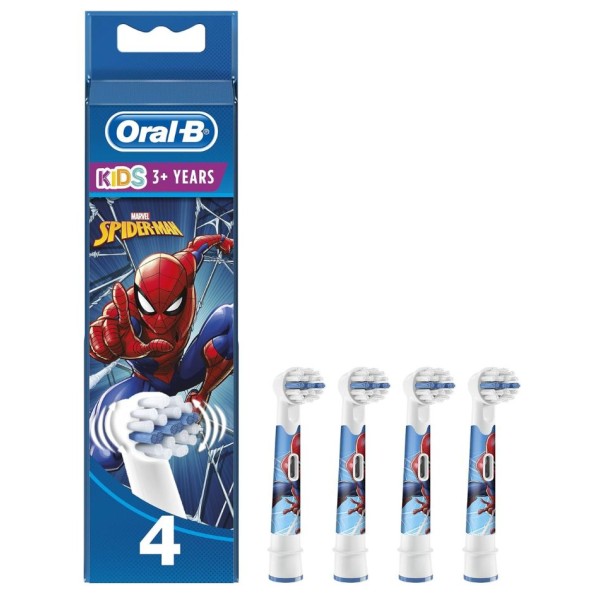 Oral-B Kids Spider-Man – 4 recambios cepillo eléctrico infantil