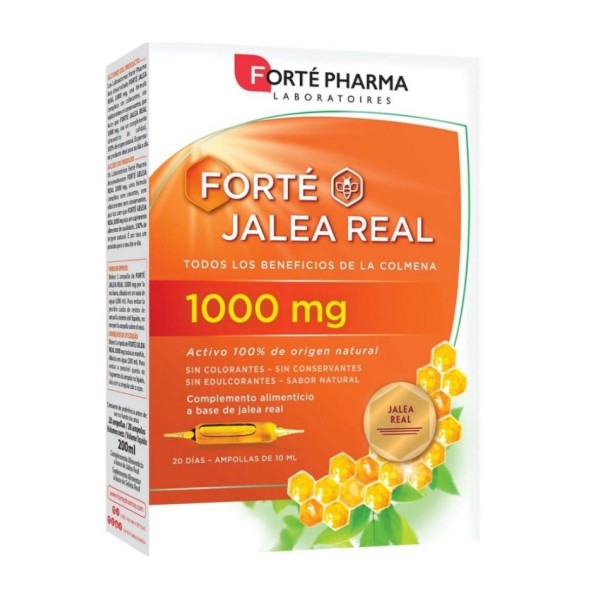Forte Jalea Real 1000 mg – 20 ampollas | Energía y defensa