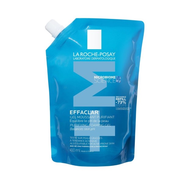 Effaclar Gel Moussant+M Refill 400 ml | Limpieza piel grasa