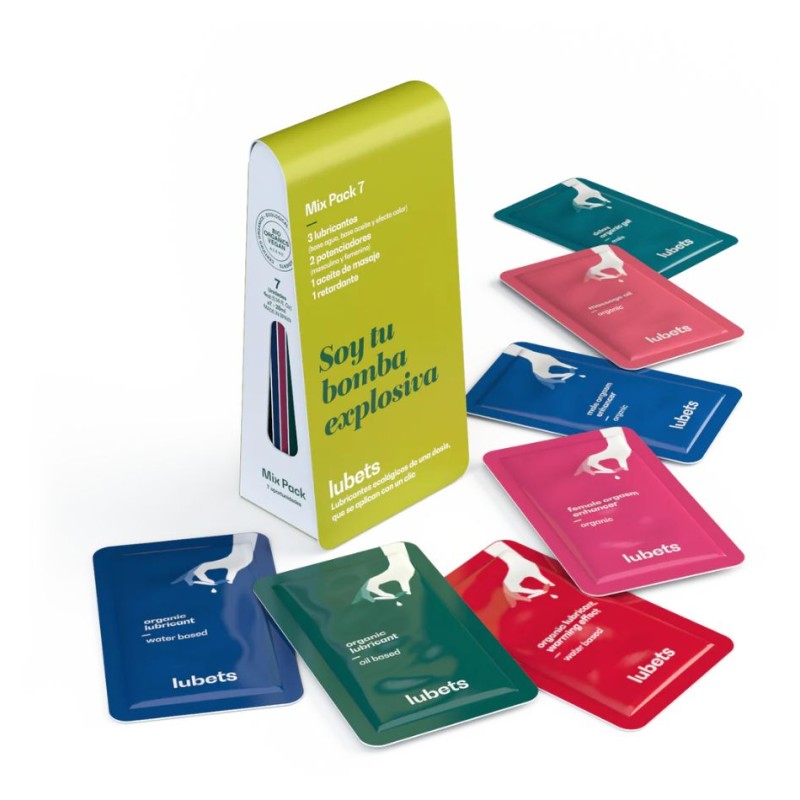 Lubets Mix Pack 7x4 ml | Lubricantes naturales en monodosis