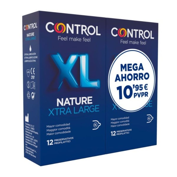 Control Nature XL Preservativos – Pack ahorro 24 unidades