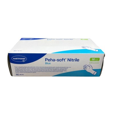 Hartmann Guantes de Nitrilo Desechables 100 Unidades Talla M – Protección sin látex para uso clínico y doméstico
