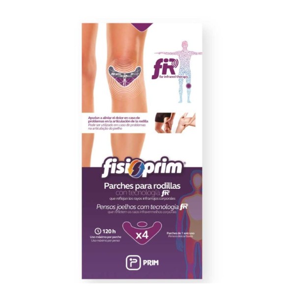 Fisioprim Parche Rodilla – 4 parches | Calor terapéutico