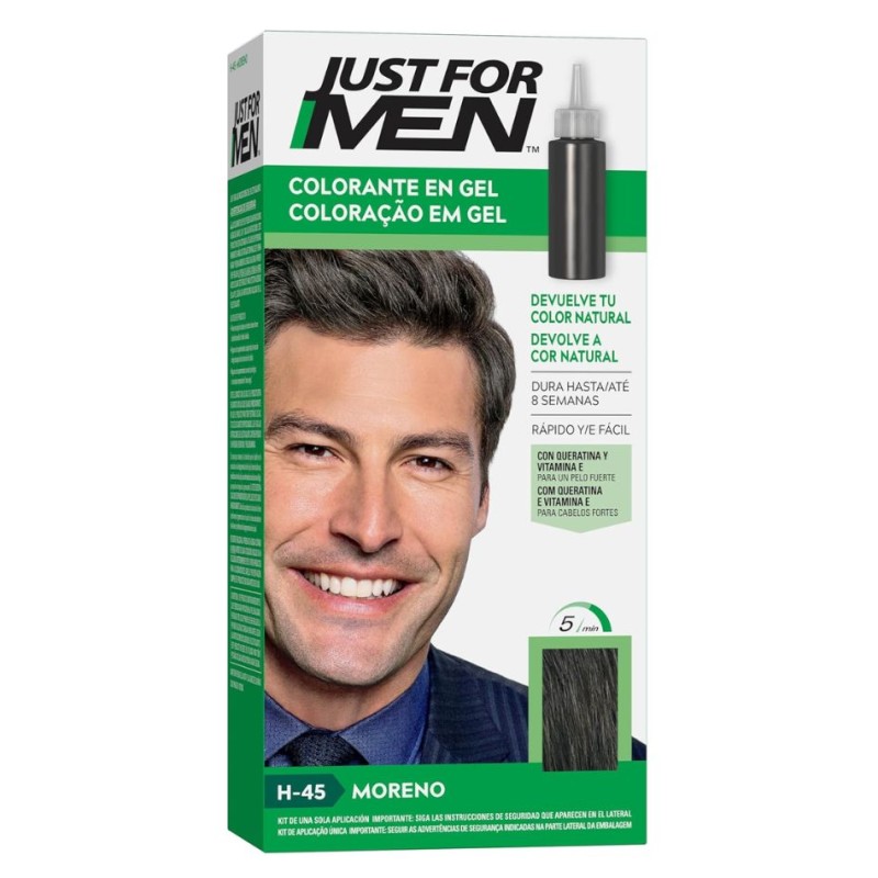 Just For Men Gel Moreno 66 ml | Tinte Rápido para Hombre