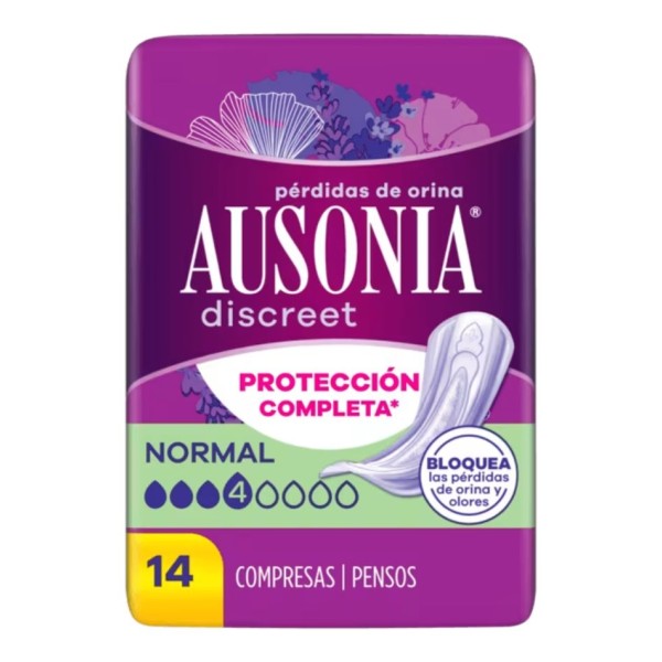 Ausonia Discreet Normal – 14 unidades | Protección