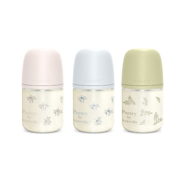 Biberón Vidrio Suavinex SX Pro Selection +0 meses 120 ml Flujo F