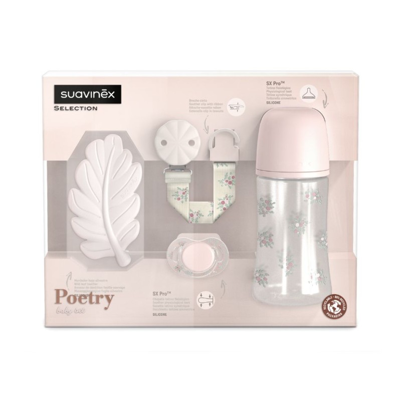 Set Regalo Bebé Suavinex Poetry Azul | Biberón 270 ml +
