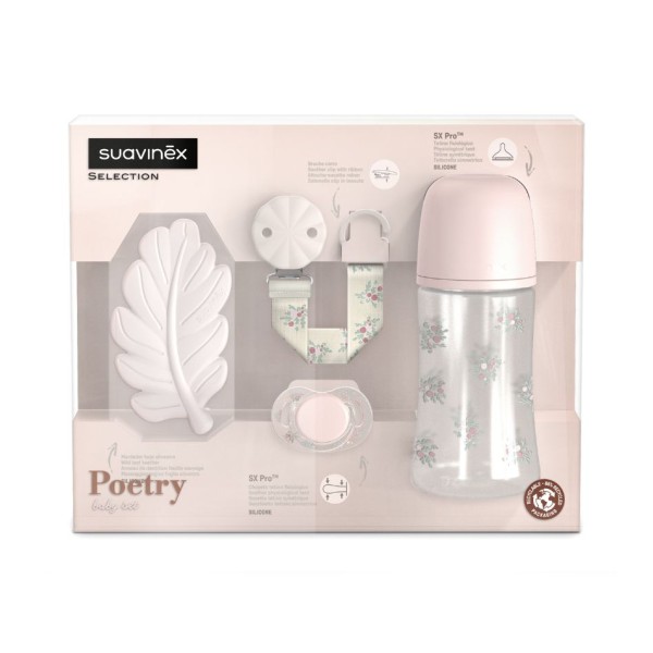 Set Regalo Bebé Suavinex Poetry Azul | Biberón 270 ml +