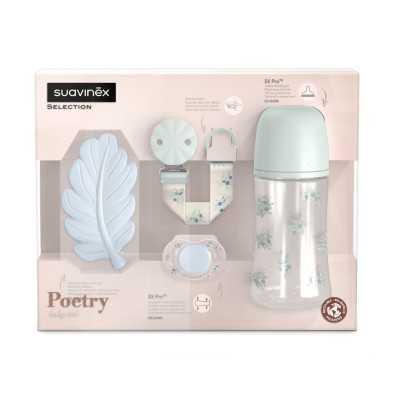 Set Regalo Bebé Suavinex Poetry Azul | Biberón 270 ml +