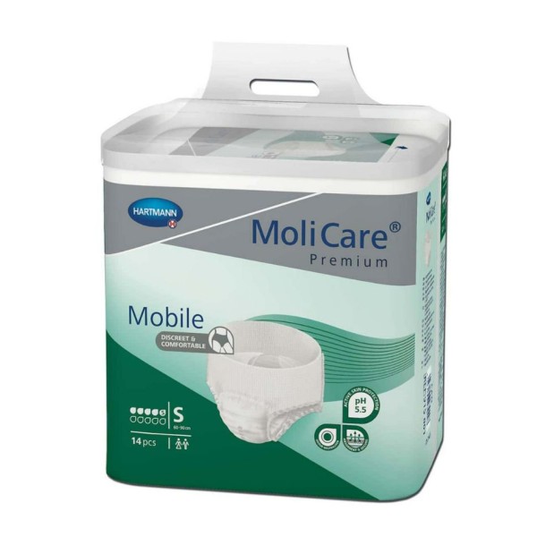 Absorbente Incontinencia MoliCare Premium Mobile 5 Gotas Bragapañal – Talla L – 14 unidades