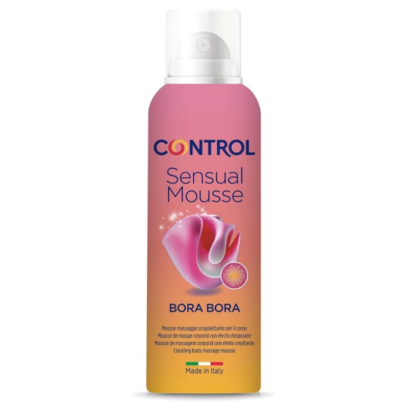 Control Sensual Mousse Bora – 125 ml | Mousse corporal para masajes sensuales