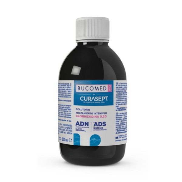Bucomed Pro by Curasept Colutorio Tratamiento Intensivo Clorhexidina 0,2% – 1 frasco de 200 ml