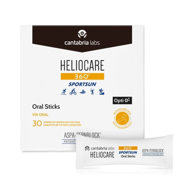 Heliocare 360º SportSun 30 sticks | Fotoprotección oral