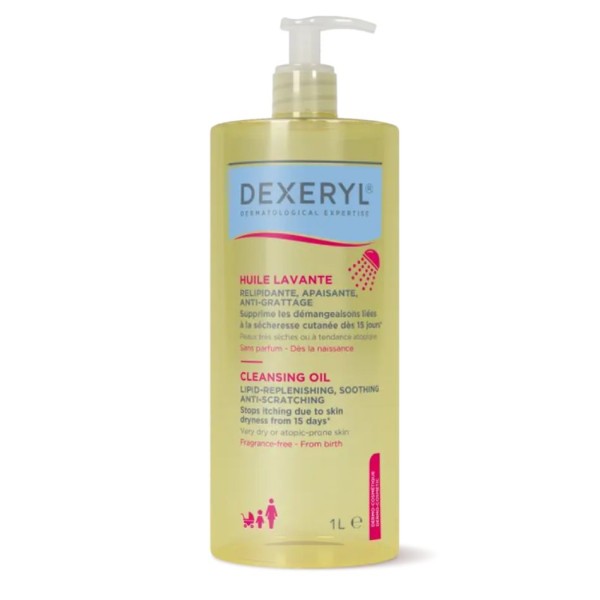 Dexeryl Aceite Limpiador – 1 L | Limpieza Suave y Calma