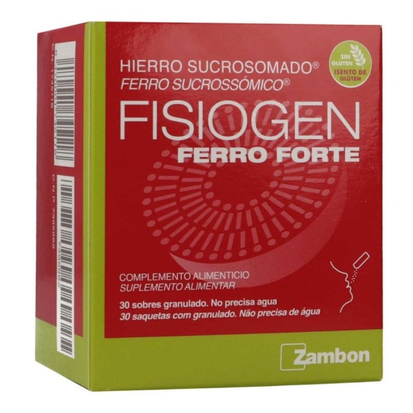 Fisiogen Ferro Forte 30 sobres – Hierro liposomado para déficit de hierro