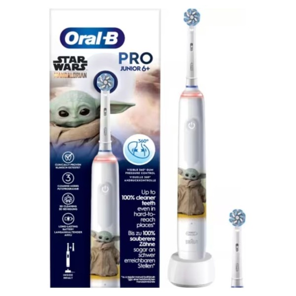 Oral-B Pro 3 Junior 6+ Box Star Wars – Cepillo eléctrico infantil recargable