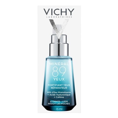 Vichy Minéral 89 Ojos 15 ml – Gel contorno de ojos hidratante y revitalizante
