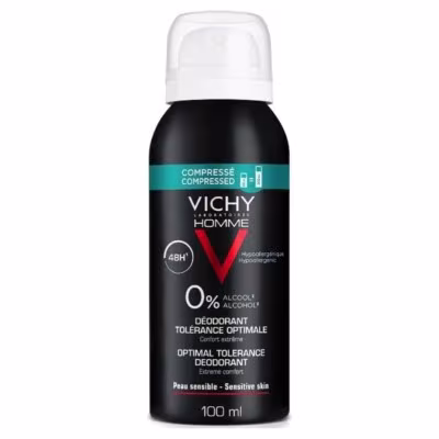 Vichy Homme desodorante tolerancia óptima 48 h, aerosol de 100 ml