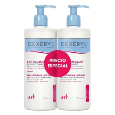 Dexeryl Loción Nutritiva Pack 2×1 500 ml – Hidrata, nutre y calma la piel seca