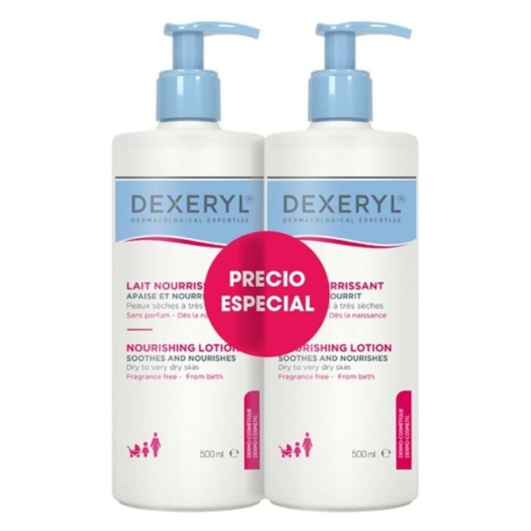 Dexeryl Loción Nutritiva Pack 2×1 500 ml – Hidrata, nutre y calma la piel seca