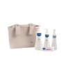 Bolsa Paseo Mustela Rosa/Verde | Gel, Leche, Agua y Bálsamo