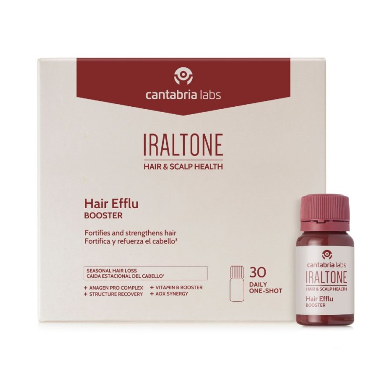Iraltone Hair Effluv Booster 30 Viales Complemento Anticaída Capilar
