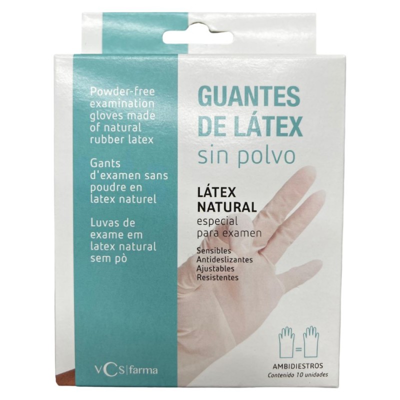 Guantes de látex desechables talla L | Pack de 10 unidades