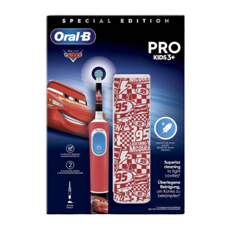Cepillo dental eléctrico infantil Oral-B Vitality Pro Kids Cars 3